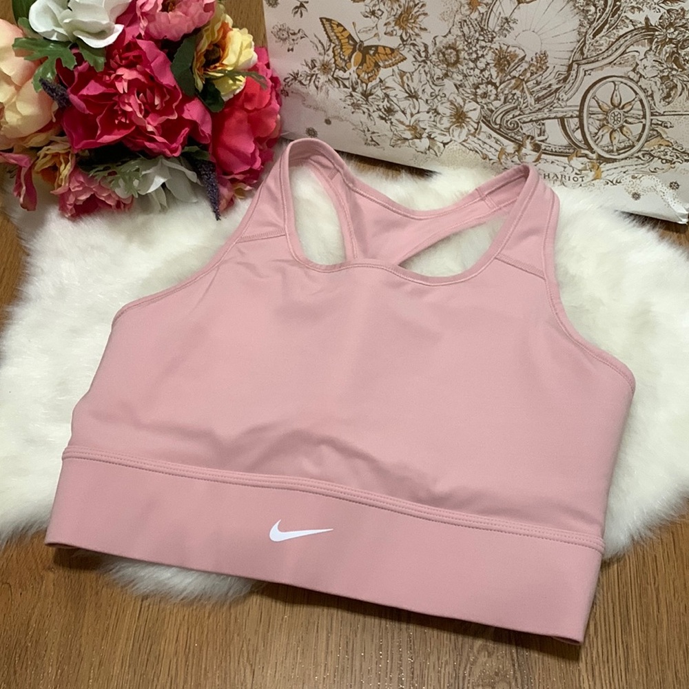 💲SALE💲 Nike Low Impact Padded Dusty Pink Dri-Fit Yoga Sports Bra
